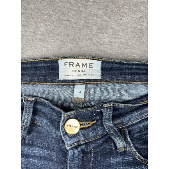 Womens FRAME Denim Le High Straight Fit Stretch Jeans 24 (measures 26) - Picture 3 of 8